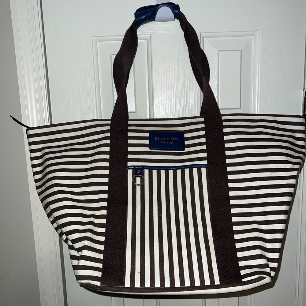 COPY - Henri Bendel Signature Striped Tote Bag